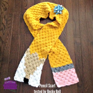 Pencil Scarf C2C Crochet Pattern, Written Row Counts, C2C Graphs, Corner to Corner, Crochet Pattern, C2C Graph