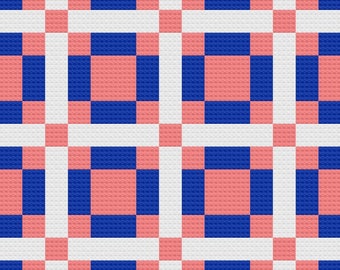 Jo Ann Quilt Blanket, C2C Crochet Pattern, Written Row Counts, C2C Graphs, Corner to Corner, Crochet Pattern, C2C Graph
