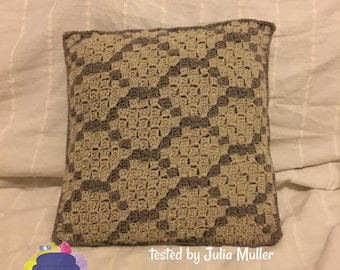 Honeycomb Pillow, C2C Crochet Pattern