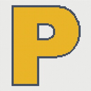 Letter P Block Afghan: C2C Crochet Pattern (PDF Pattern)