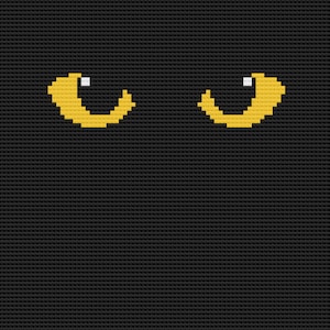 Yellow Cat Eyes Afghan C2C Crochet Pattern, Written Row by Row, Color Counts, Instant Download, C2C Graph, C2C Pattern, C2C Graphgan