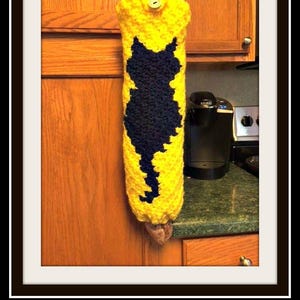 Cat Grocery Bag Holder C2C Crochet Pattern (PDF Pattern)