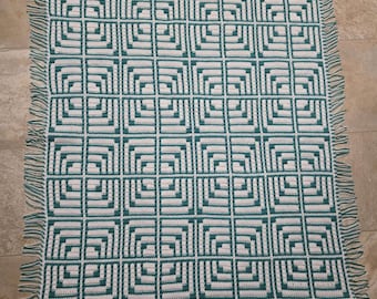 Playful Paths Children's Afghan, Overlay Mosaic Crochet Pattern, Graph and Written Row by Row Included