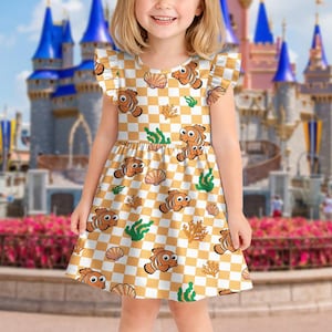 finding nemo birthday dress Pixar Nemo Skater Dress – Little Sleepies