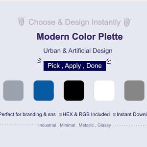 Color Palette for branding instagram canva procreate hex rgb codes digital download. ブランディングやInstagram、Canva、Procreateに使えるカラーパレット｜HEX・RGBコード