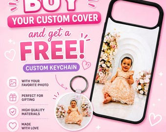 Personalized iPhone Case + Free Keychain | Photo Case | Unique Gift
