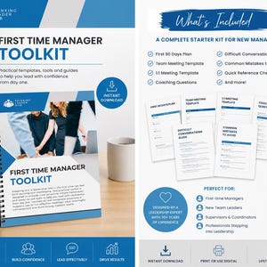 The First-Time Manager Toolkit: Practical Leadership Templates for New Managers