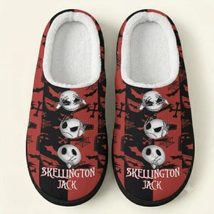 The Nightmare Before Christmas Cotton Slippers For Kid/Women/Man | Indoor Slippers | Cartoon Slippers image 1