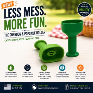 Corn Dog & Popsicle Holder | Reusable Drip Catcher
