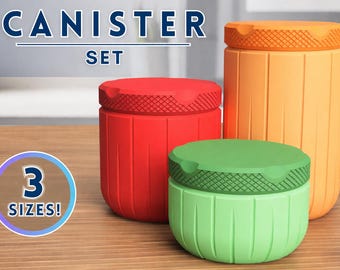 Juego de recipientes – Colección moderna de almacenamiento de 3 piezas