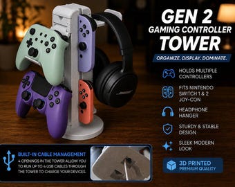 Torre de juegos Organizador de controladores y auriculares Gen 2