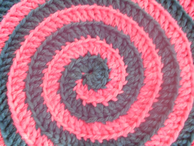 Hypnotizing Hot Pink N Navy Blue Home Decor Rug Etsy