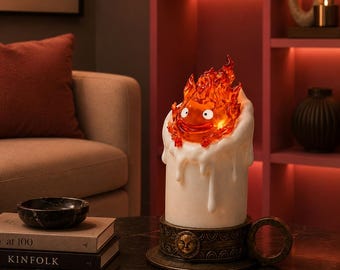 Veilleuse calcifer – le château ambulant - charge en usb c