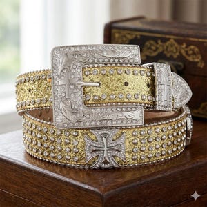 Glitter Cowboy Belt - Etsy display picture 2