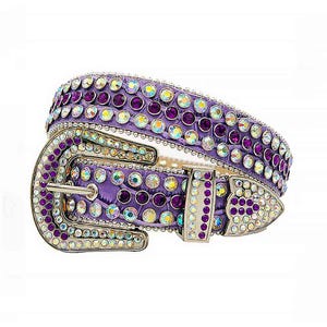 Purple Studded Belt - Etsy display picture 3