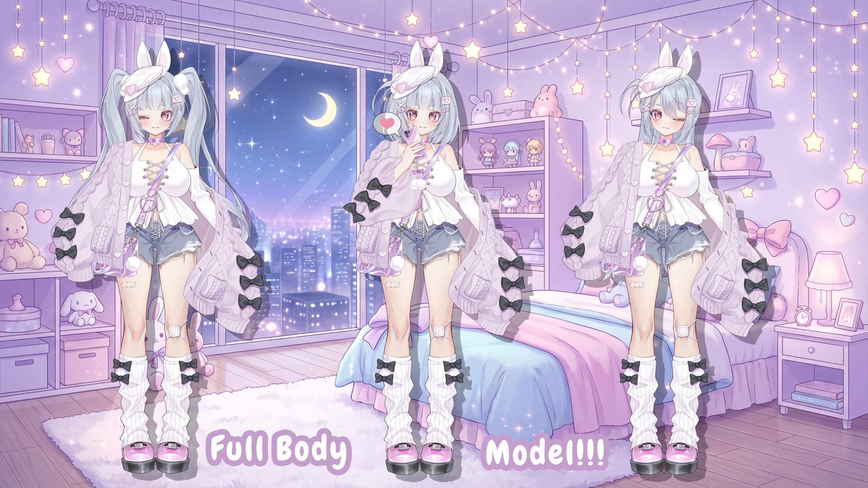 Live2d Model Poste Cute Bunny Girl L Vtube Model | Twitch Stream ...