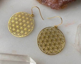 The BRILLIANT flower of life Earrings