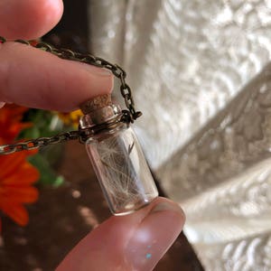 BOTTLED WISHES Dandelion Seed Necklace image 4