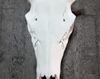 3D-geprinte brede elandschedelset met wandhanger