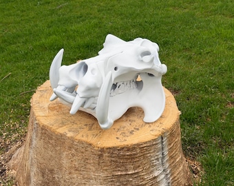 Gran cráneo de hipopótamo impreso en 3D