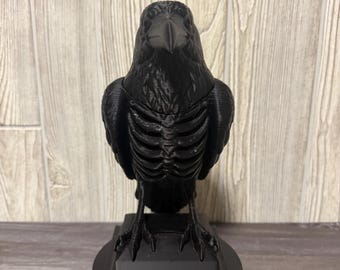 3d printed Raven with tea light