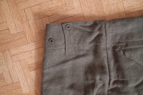 Vintage 1951 Canadian Army Battle Dress Trousers – S. Rubin Ltd. – Size 5 View 6