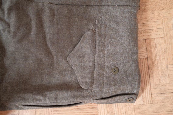 Vintage 1951 Canadian Army Battle Dress Trousers – S. Rubin Ltd. – Size 5 View 3