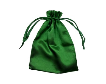 Green Satin Bag