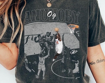 Camiseta de baloncesto "La Mano de OG Anunoby" Comfort Colors, camiseta de baloncesto de Nueva York