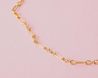 Sadie Chain Anklet | Gold or Silver | Dainty & Delicate Minimalist Ankle Bracelet | Basic Gold Silver Chain Simple Layering Gift for Her