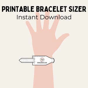 Digital Download Printable Bracelet Sizer Adjustable USA Wrist Size Tool Find Your Accurate Bracelet Length Easy to Use Measurer image 6