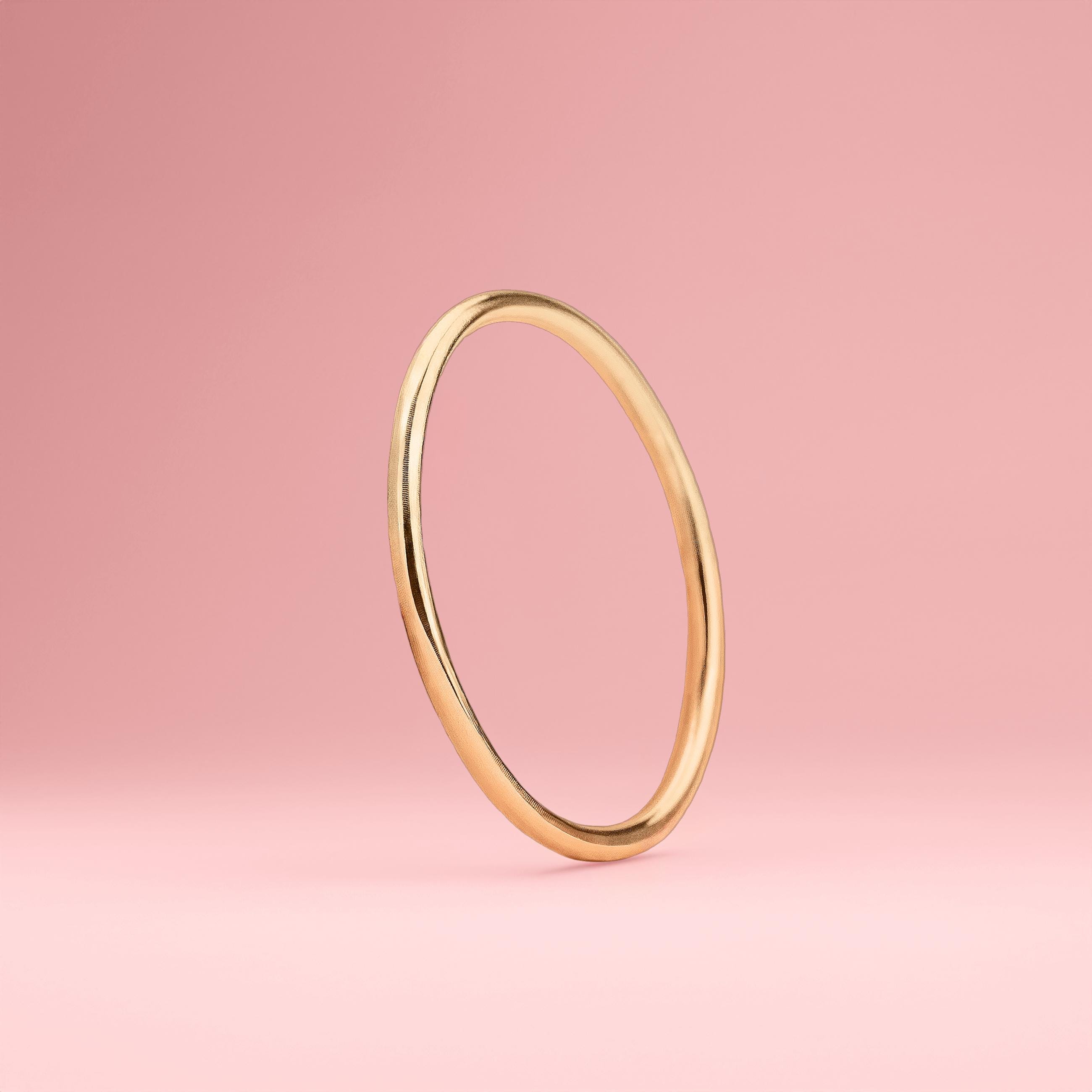Smooth Stacking Ring | 14K Gold Fill 1mm Thin Smooth Stacking Skinny Rings | Comfort Fit | Sizes 2-12