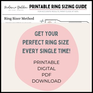 Digital Download Printable Ring Sizer Adjustable USA Finger Size Tool Whole & Half Sizes Find Your Accurate Ring Size Easy to Use image 3