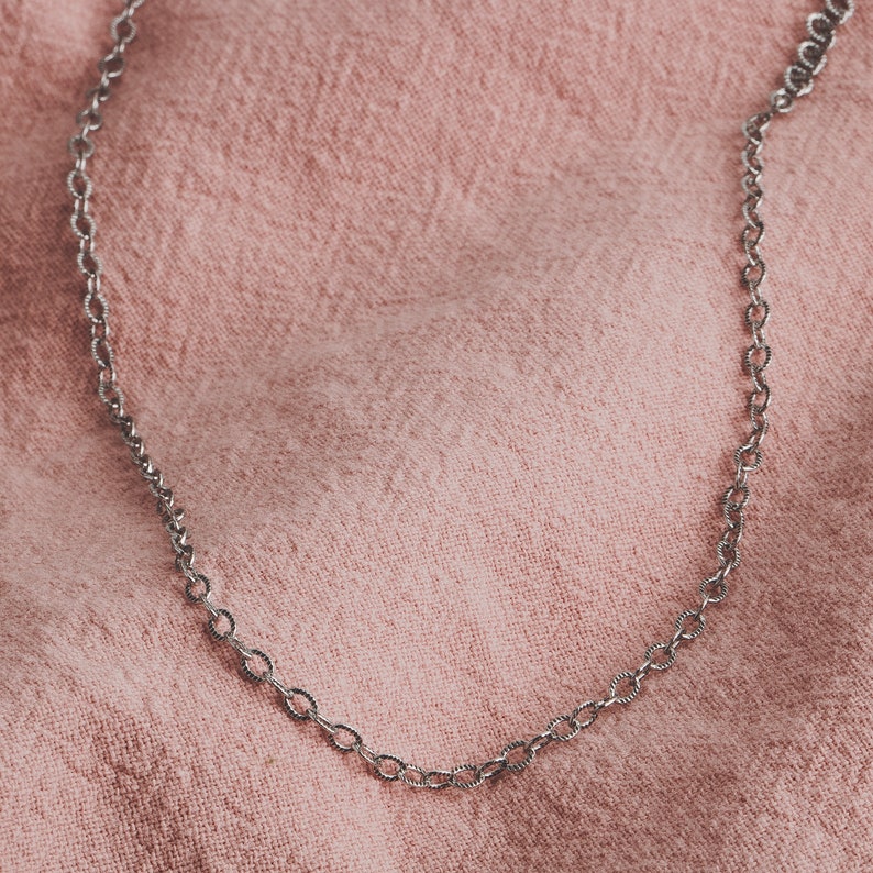 Sunburst Chain Necklace Dainty & Delicate Sterling Silver Minimalist Necklace Perfect for Layering Choker Necklace Simple Everyday image 3