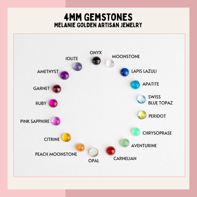 Anello con pietre preziose piccole impilate / Anello con pietra colorata impilabile in argento sterling, sottile e delicato anello impilabile, regalo di compleanno per lei immagine 5