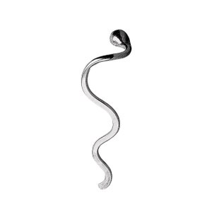 The Original Wave Cartilage Earring Sterling Silver Wavy Swirl Swirly Squiggle Helix Hex Piercing Jewelry for Upper Ear Thread Through image 6