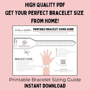 Digital Download Printable Bracelet Sizer Adjustable USA Wrist Size Tool Find Your Accurate Bracelet Length Easy to Use Measurer image 7
