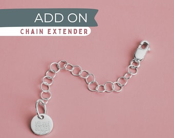 Module complémentaire | Rallonge de chaîne | Rallonge de chaîne amovible | Rallonger n&#39;importe quel collier | Chaîne d&#39;extension réglable pour bijoux