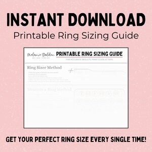 Digital Download Printable Ring Sizer Adjustable USA Finger Size Tool Whole & Half Sizes Find Your Accurate Ring Size Easy to Use image 6