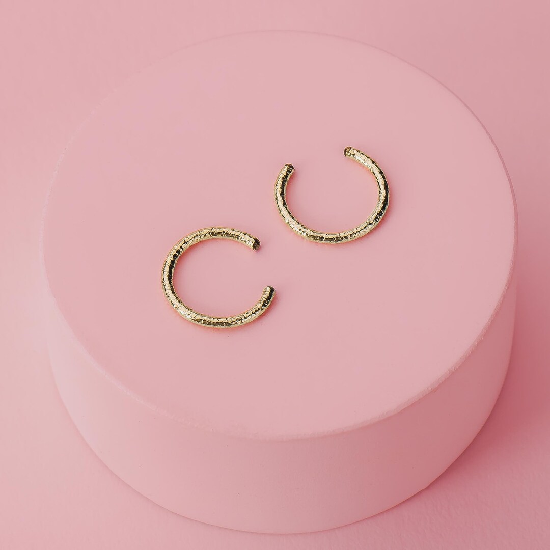 Sparkle Ear Cuff | Gold, Rose, or Silver Glitter Textured