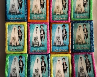 Custom Dia De Los Muertos Matchbox Favors