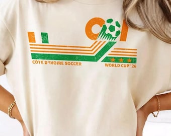 Côte D'Ivoire Soccer World Cup Comfort Colors Shirt