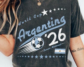 Argentina Soccer World Cup Comfort Colors Shirt