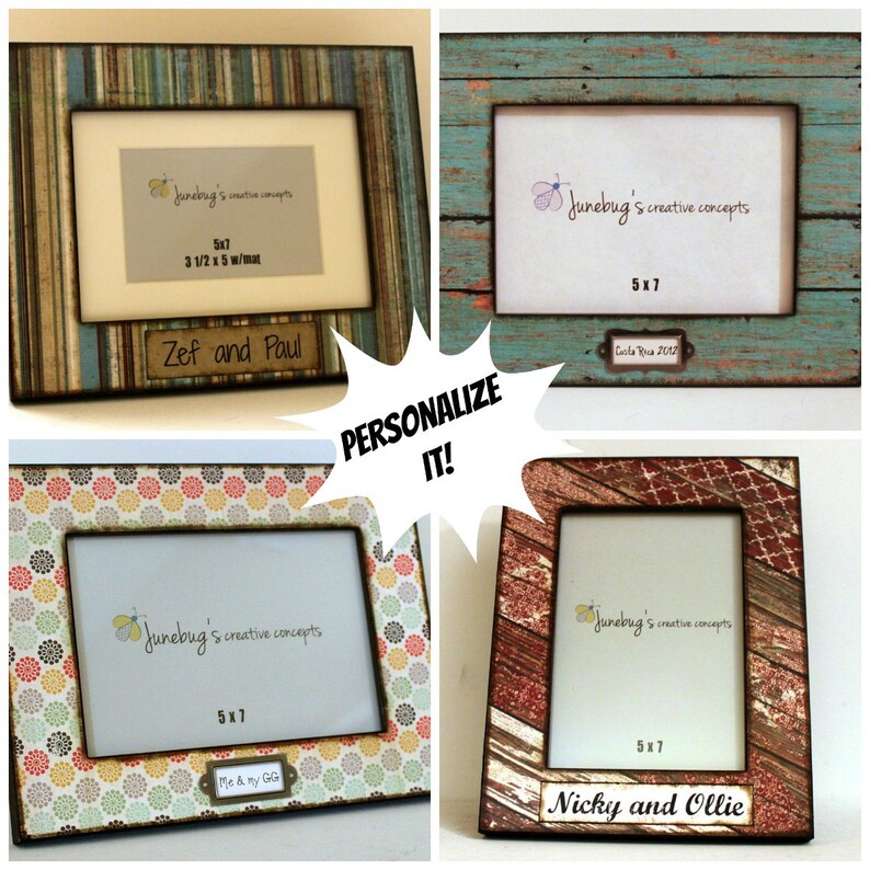 Red Rustic Painted Photo Frame Weathered Wood 4x6 5x7 8x8 8x10 Picture Frames Chippy Paint Barn Wood Look Farmhouse Photo Frame