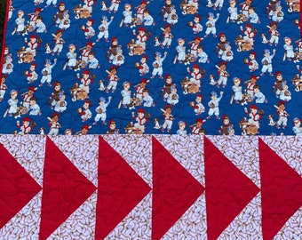 Baseball Boys /Kids Quilt- Handmade Quilt- Boy Quilt-