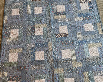 Blue for my Baby - Baby Quilt