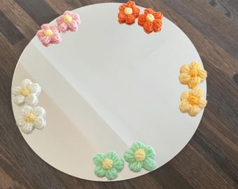 rund cirkel blomspegel