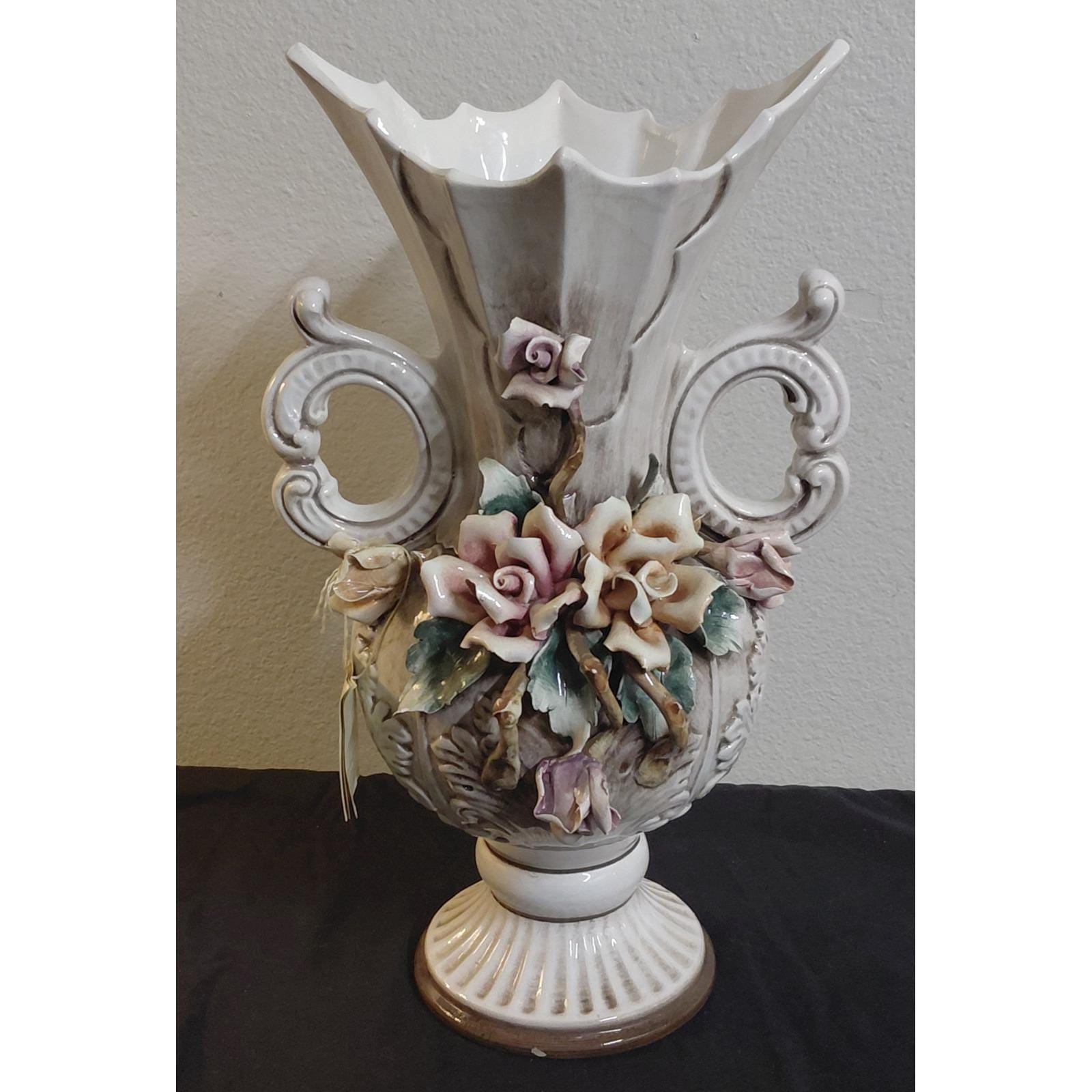 イタリア アンティーク 食器 置物 生花 Antique Italy Vase - Etsy