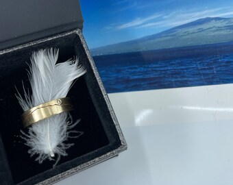 Haleakala Diamond Mountain Ring | 7mm Mountain Ring | Hawaii Wedding Ring | Haleakala Wedding | Custom Mountain Ring Men | Anniversary Ring