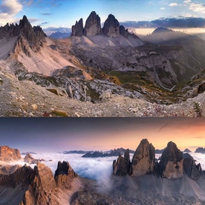 Dolomites Mountain Ring Dolomites Summit Ring Dolomiti Ring Inlay Mountain Ring Custom Mountain Ring Italian Alps Mountain Ring image 9